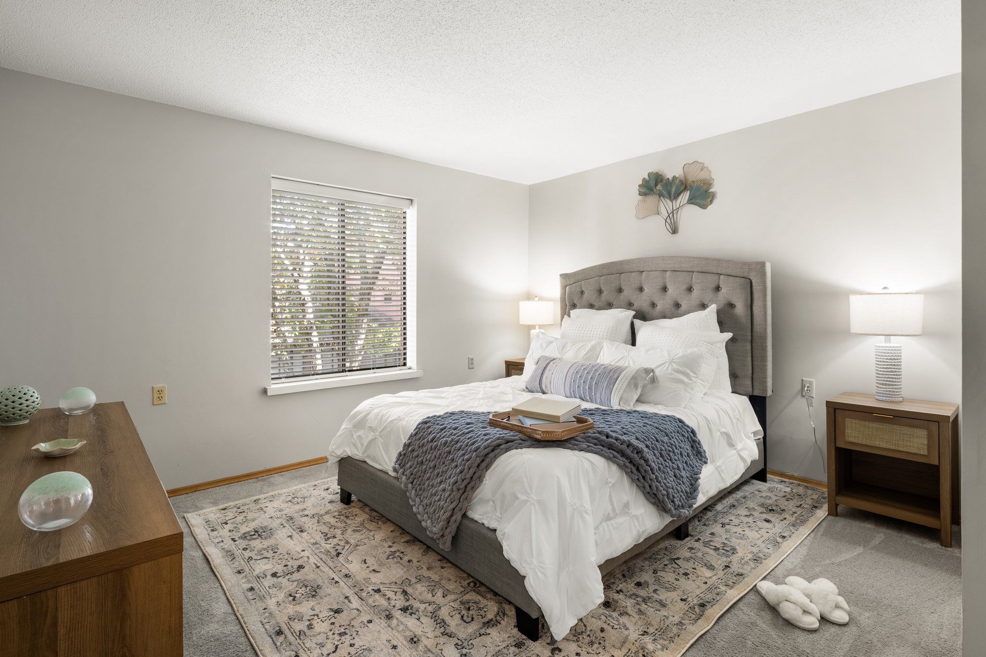 Independence-Village-of-Olde-Raleigh-IV-048 Bedroom in our One-Bedroom Apartment Home-1