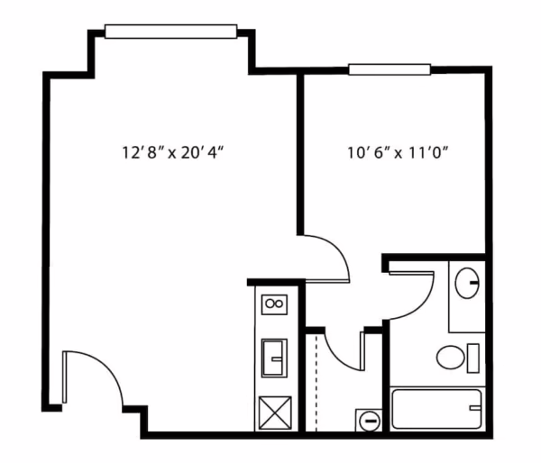 Independence-Village-of-Olde-Raleigh_IL-One-Bedroom-Cottonwood-600x514
